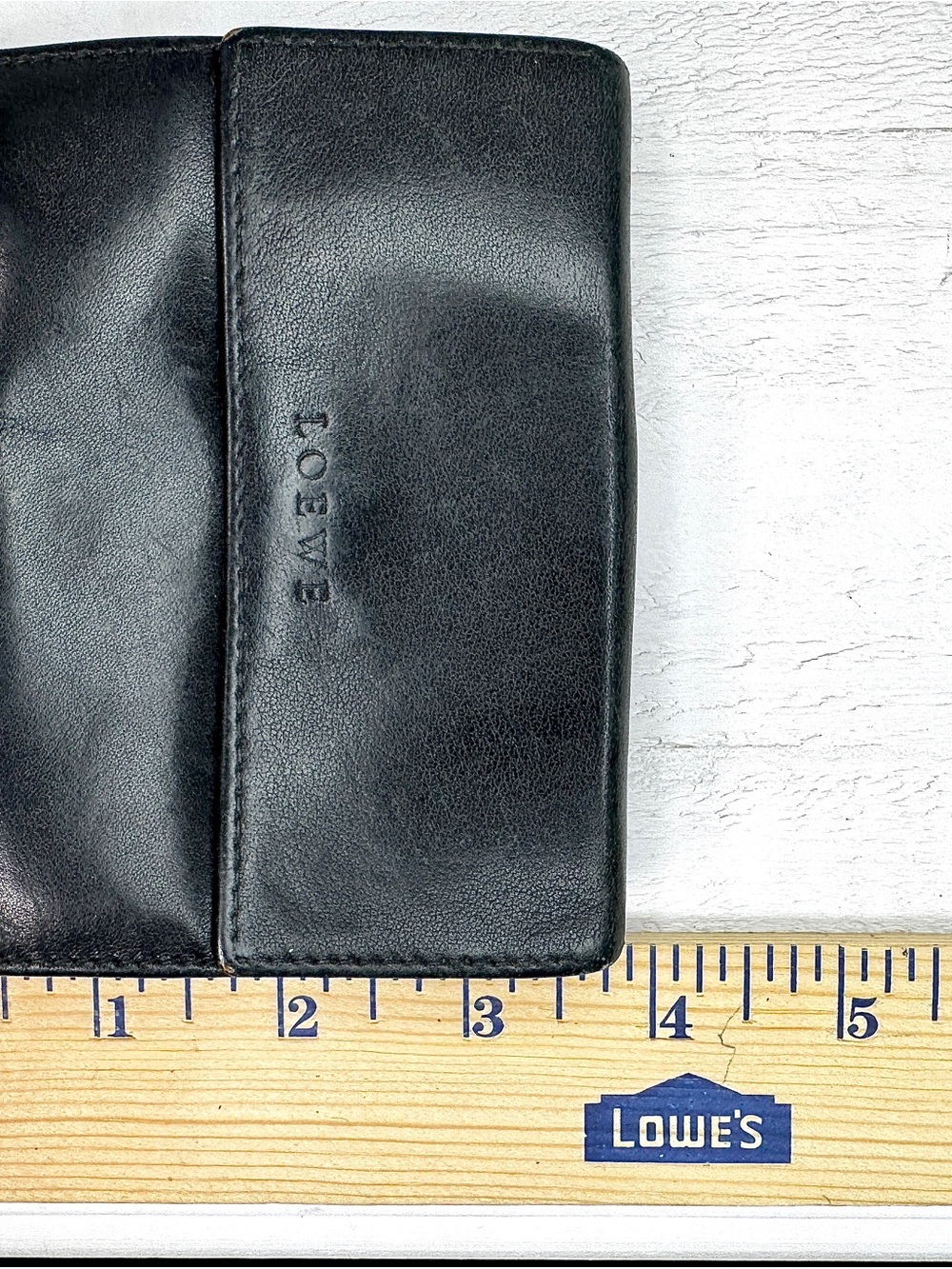 Vintage LOEWE Black Leather Compact Wallet Coin Purse Made in Spain - Picture 10 of 10
